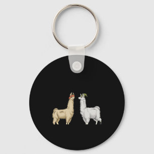 Llamas With Hats Carl Key Ring