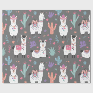 Llamas Wrapping Paper
