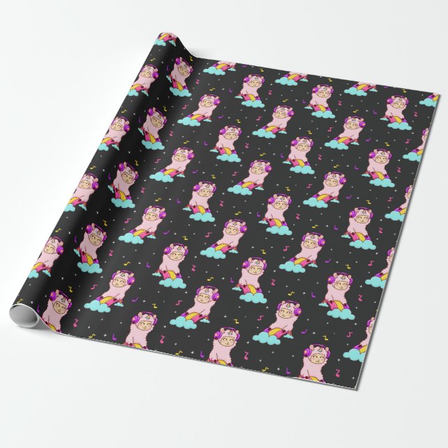 Llamas Wrapping Paper (Unrolled)