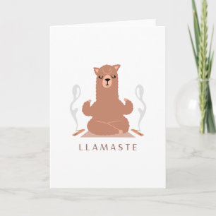 Llamaste - Llama Meditation Design Card