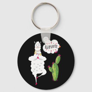 Llamaste LLama Yoga Key Ring