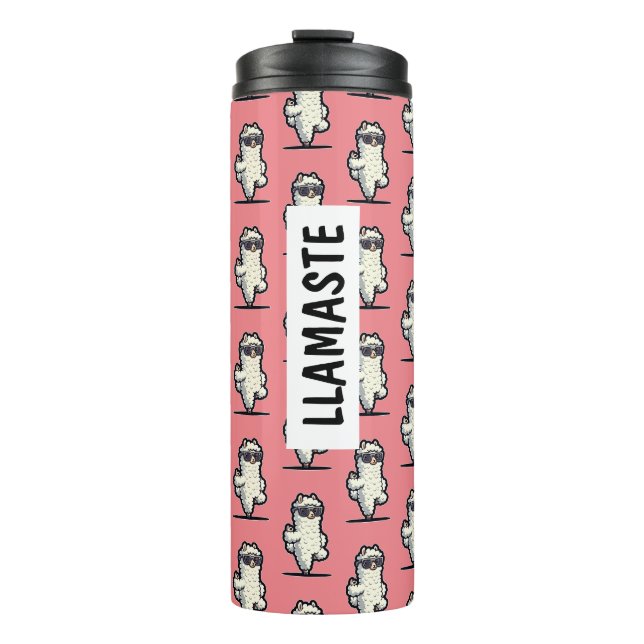 Llamaste llama Yoga  Thermal Tumbler (Front)