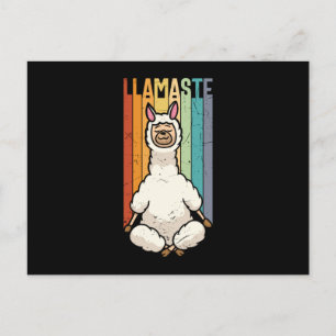 Llamaste Namaste Yoga Cute Llama Alpaca Postcard