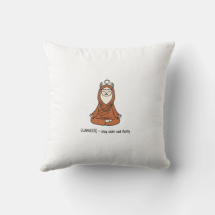"Llamaste - stay calm and fluffy" Cushion