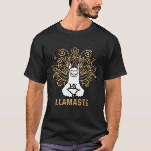 Llamaste Yoga For Men Women Kids Lover Llama Yoga T-Shirt