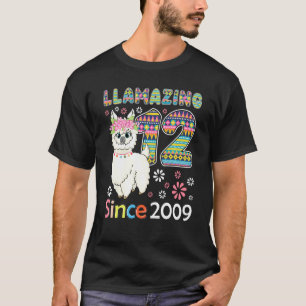 Llamazing I'm 12 year old Girl Theme 12th Birthday T-Shirt