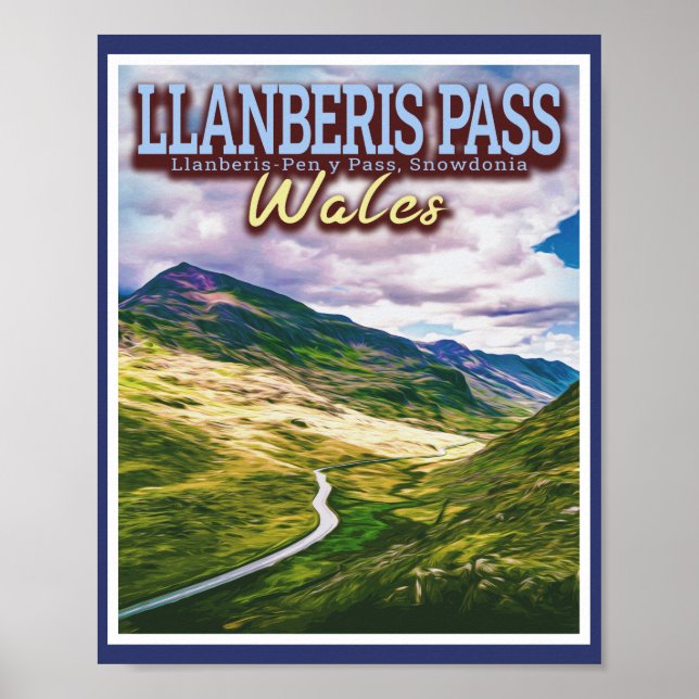 LLANBERIS PASS - SNOWDONIA - NORTH WALES POSTER (Front)