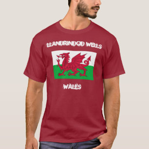 Llandrindod Wells, Wales with Welsh flag T-Shirt
