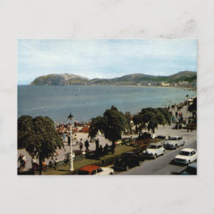 Llandudno Promenade Little Orme Vintage View Postcard