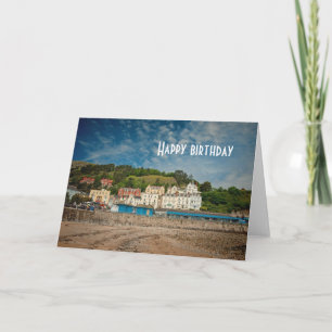 Llandudno Scenic Coastal beach view in Wales UK Card