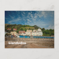 Llandudno Scenic Coastal beach view in Wales UK