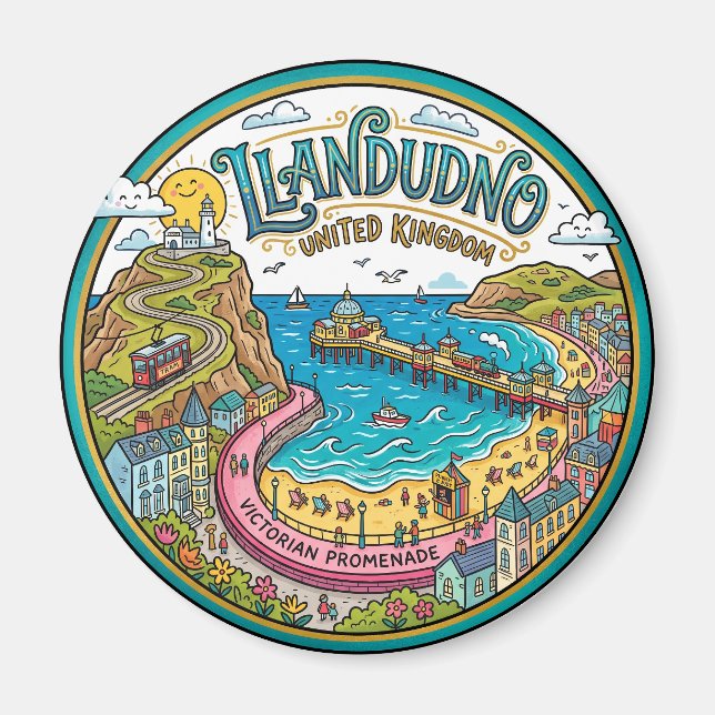 Llandudno United Kingdom Magnet (Front)