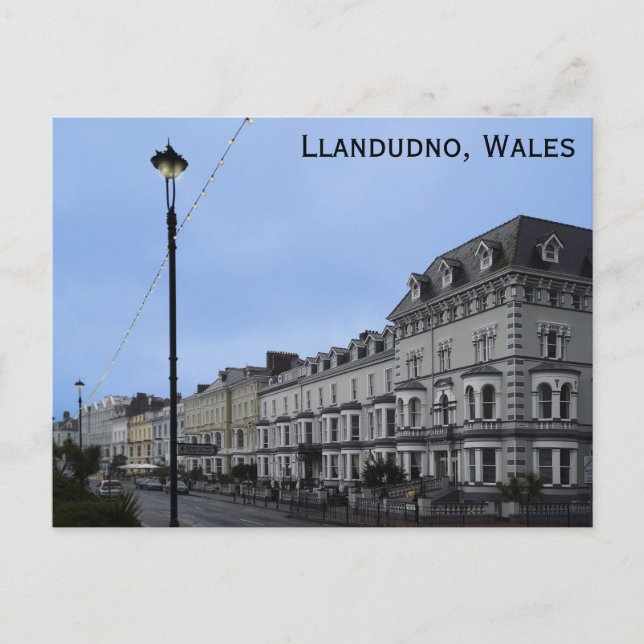 Llandudno Wales Welsh Travel Postcard (Front)