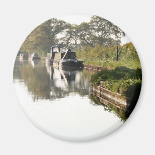 Llangollen Canal Boat through Bridge Magnet