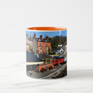 Llangollen railway station Two-Tone coffee mug