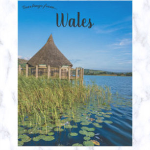 Llangorse Lake Brecon Wales Postcard