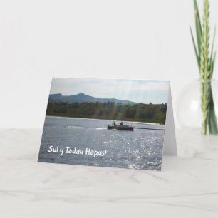 Llangorse Lake, Father's Day Card: Welsh Greeting Card