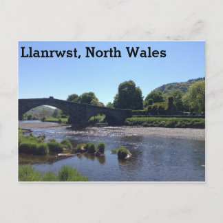 Llanrwst, North Wales. Bridge. Postcard