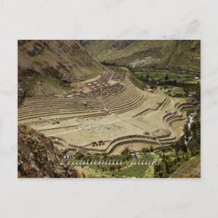 Llaqtapata Ruins Peru on the Inca Trail Postcard