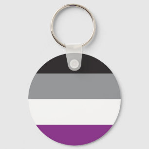 Llavero Bandera Asexual - Love is Love Key Ring