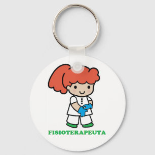 Llavero de chica fisioterapeuta key ring