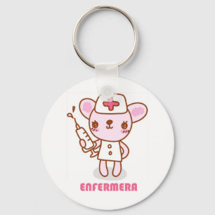 Llavero de enfermera ratoncita key ring