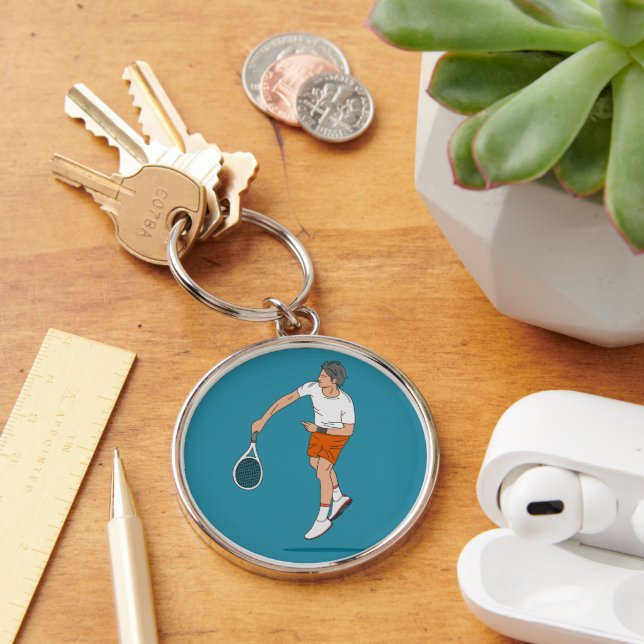 Llavero dibujo de tenista key ring (Desk)