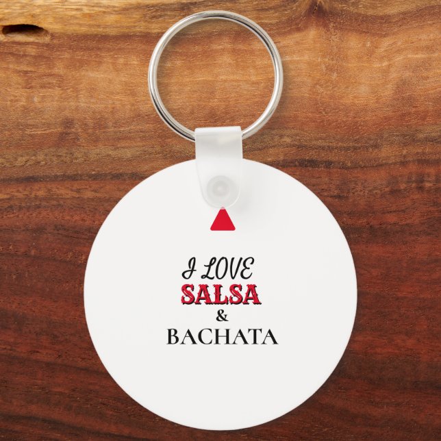 Llavero (I LOVE) Salsa & Bachata Key Ring (Front)