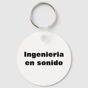 Llavero ingeniero en sonido key ring