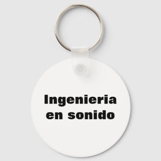 Llavero ingeniero en sonido key ring