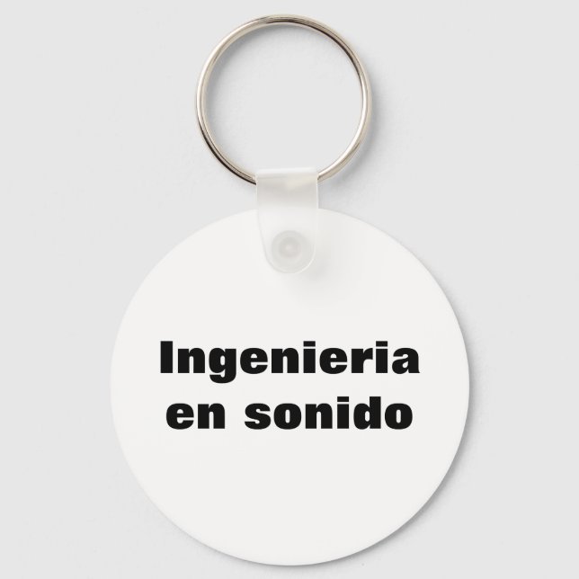 Llavero ingeniero en sonido key ring (Front)