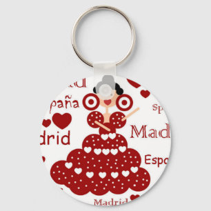 Llavero Madrid Spain Key Ring