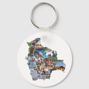 Llavero recoerdo de Bolivia Key Ring