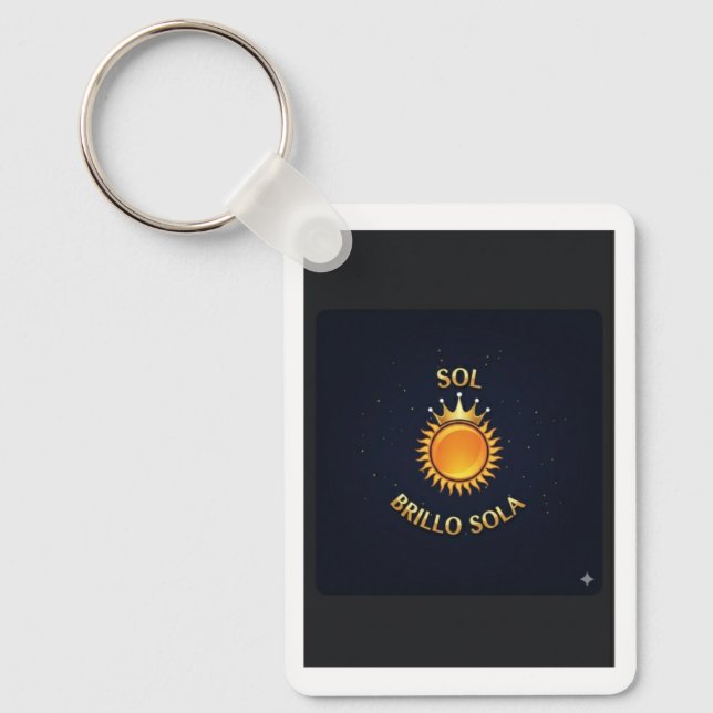 Llavero “Sol Brillo Sola” – Brilla Donde Vayas Key Ring (Front)