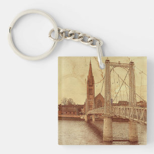 Llavero The Bouncy Bridge (Inverness - Scotland) Key Ring
