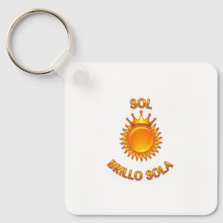 Llavero Tipo Chapa con Logo Sol Brillo Sola | Acce Key Ring