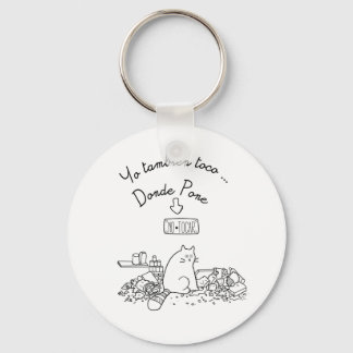 Llavero yo también toco donde pone no tocar key ring