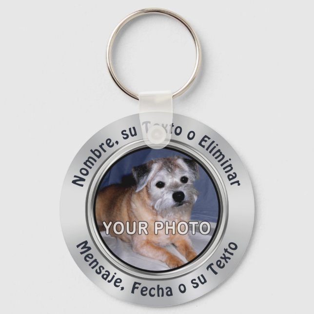 Llaveros FOTO Personalizados Baratos Key Ring (Front)