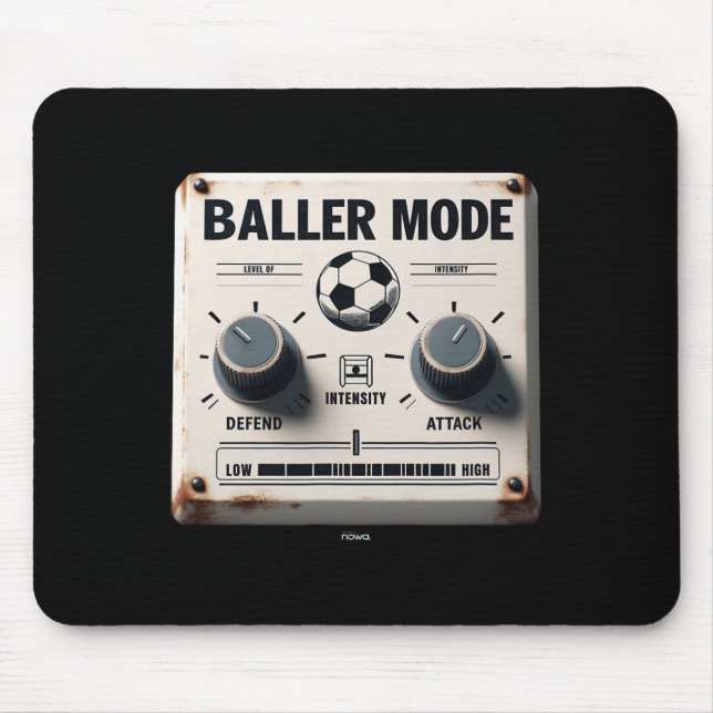 Ller Mode - White Eroded Sign Attack And Defend Th Mouse Mat (Front)