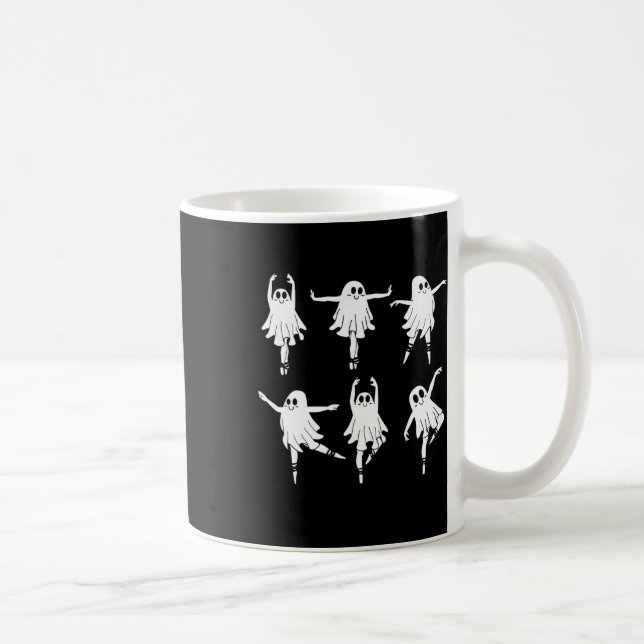 Llet Ghost Dancer Spooky Dance Teacher Halloween C Coffee Mug (Right)