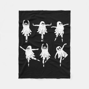 Llet Ghost Dancer Spooky Dance Teacher Halloween C Fleece Blanket