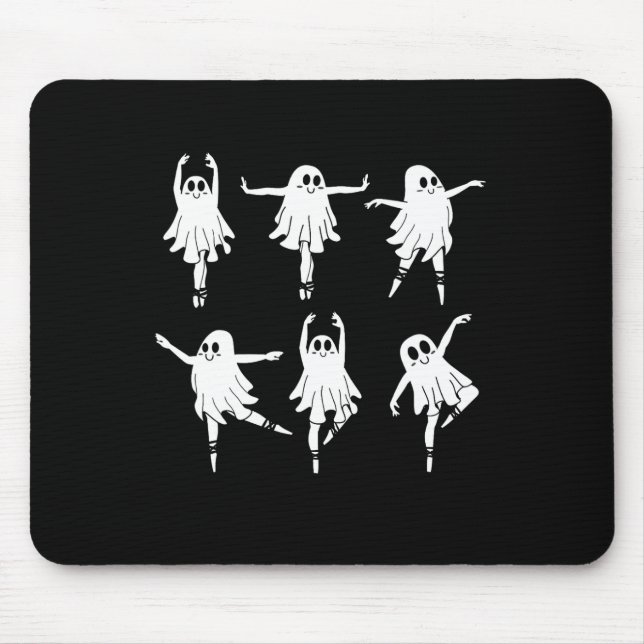Llet Ghost Dancer Spooky Dance Teacher Halloween C Mouse Mat (Front)
