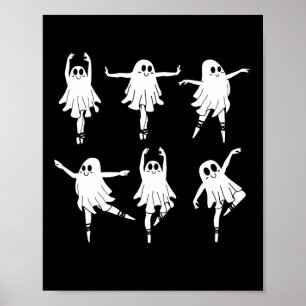 Llet Ghost Dancer Spooky Dance Teacher Halloween C Poster