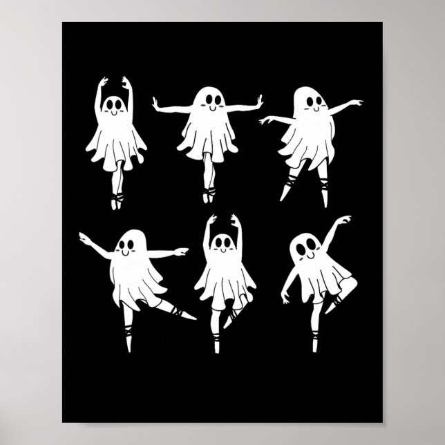 Llet Ghost Dancer Spooky Dance Teacher Halloween C Poster (Front)