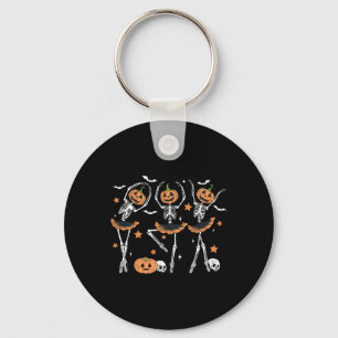 Llet Pumpkin Skeleton Scary Halloween Men Women Bo Key Ring