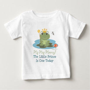 LLittle Prince Frog 1st Birthday Long Sleeve Tee
