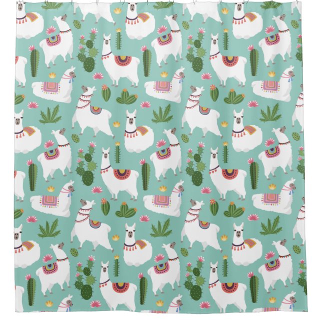 Lllama/Alpaca Shower Curtain (Front)