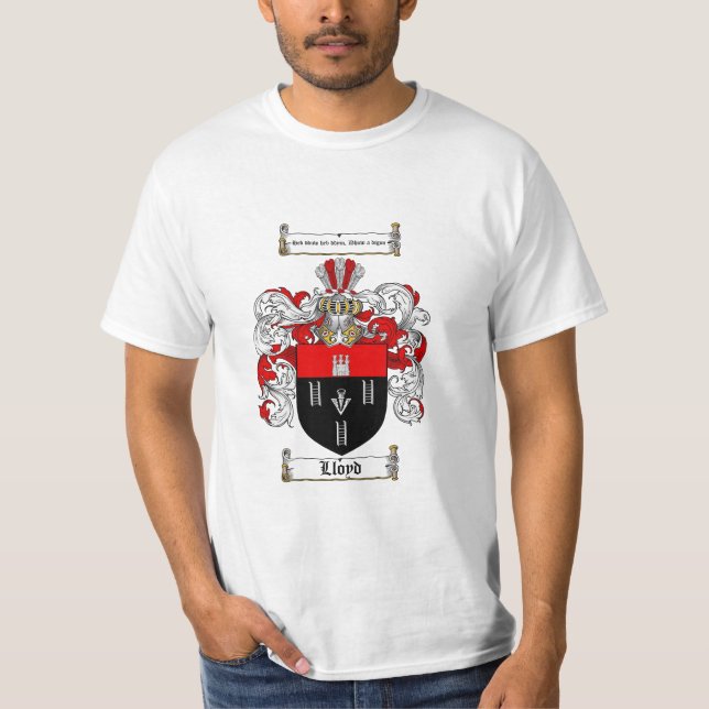 Lloyd Family Crest - Lloyd Coat of Arms T-Shirt (Front)