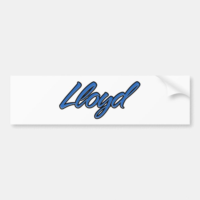 Lloyd Name blue Aufkleber Sticker Autoaufkleber (Front)
