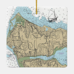 Lloyd Neck NY Christmas Ceramic Ornament